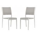 Kd Estanteria Silver Armless Chairs, 2PK KD3657745